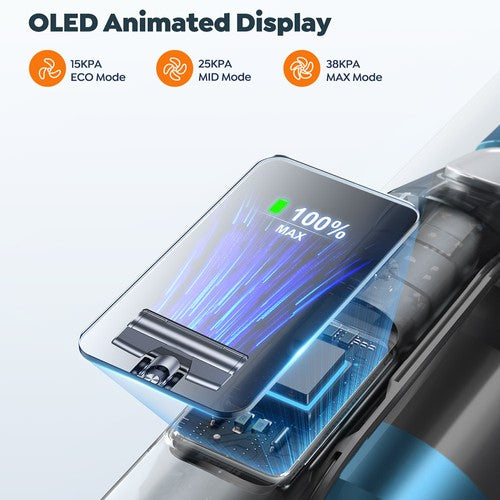 Buture VC60 belaidis dulkių siurblys, 450 W, 38 kPa