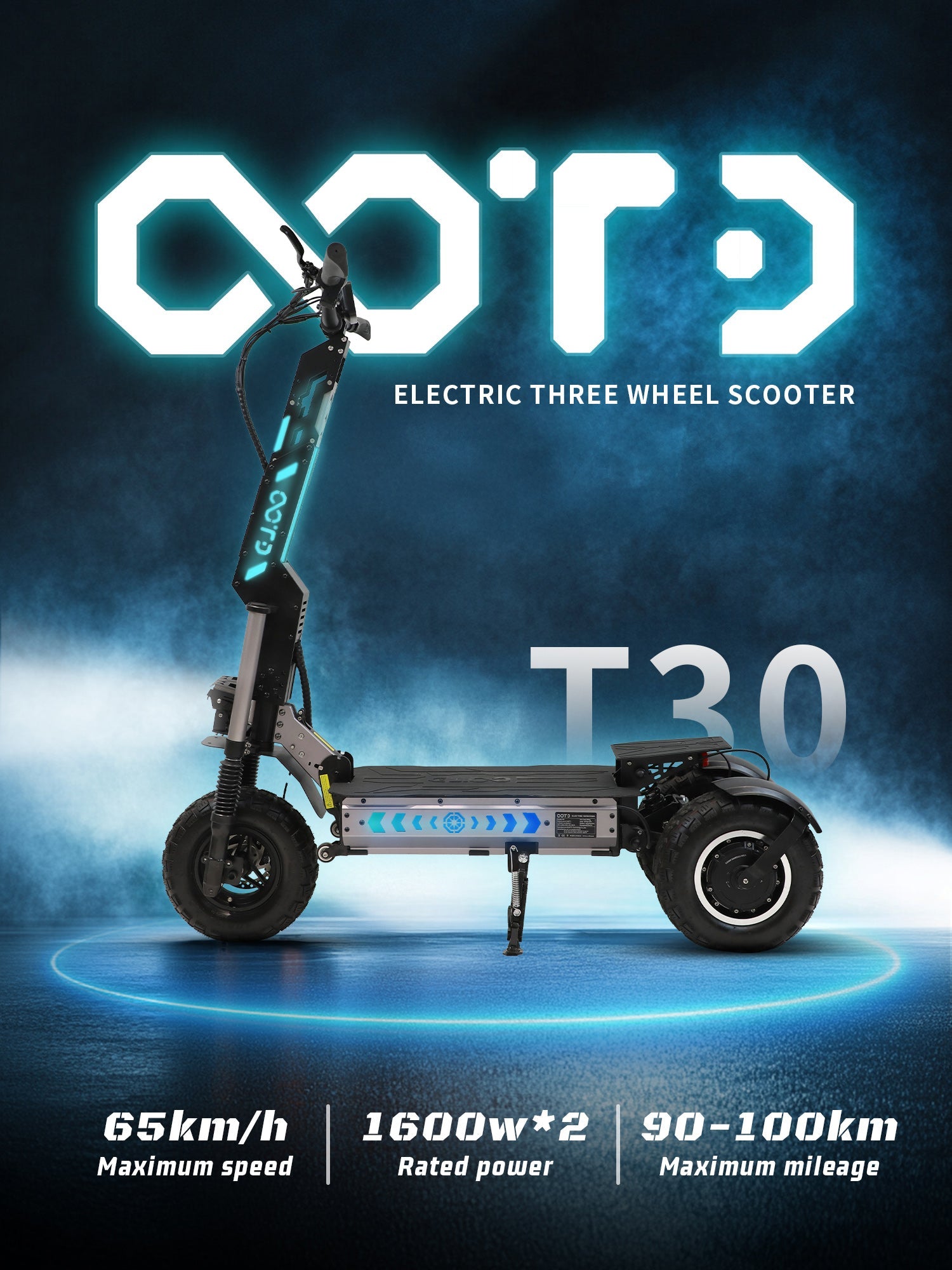 OOTD T30 Elektrinis Paspirtukas 3200W