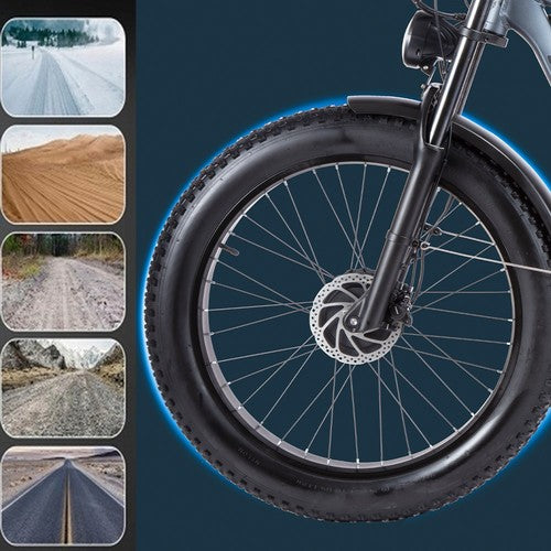 ORZELEBIKE K17 Elektrinis Dviratis, 1000W*2 Variklis, 48V 25Ah