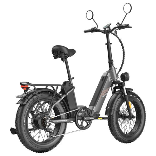 Fafrees FF20 Polar elektrinis dviratis, 500 W variklis, 48 V 24 Ah dvigubos baterijos