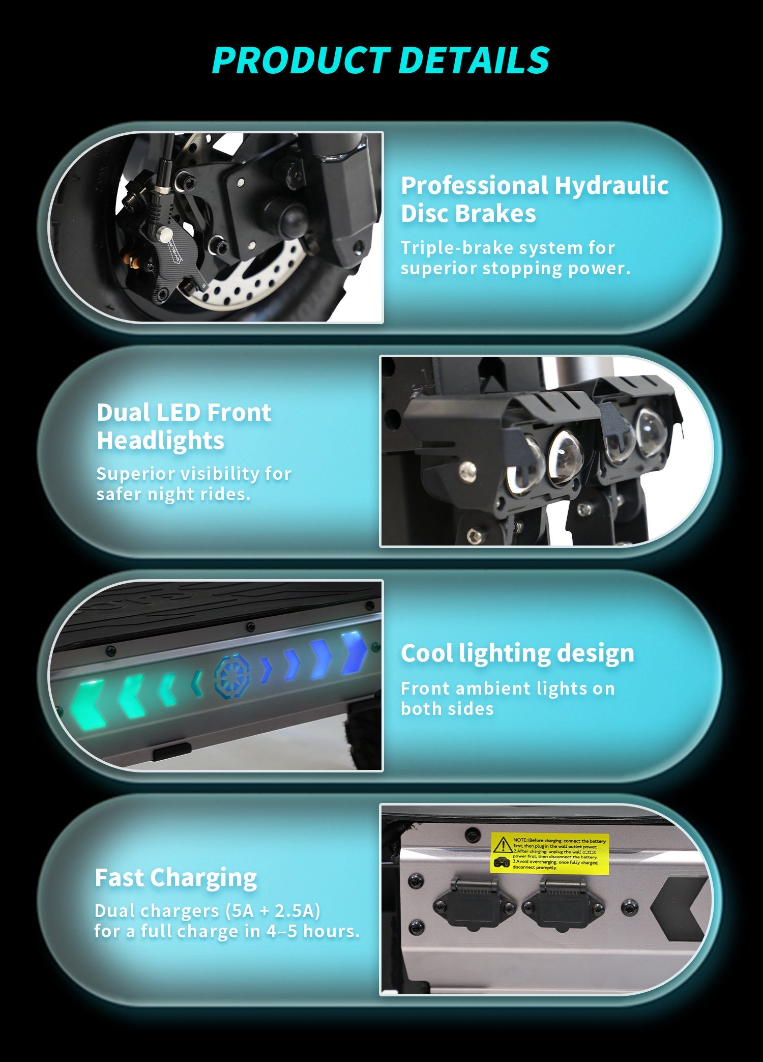 OOTD T30 Elektrinis Paspirtukas 3200W