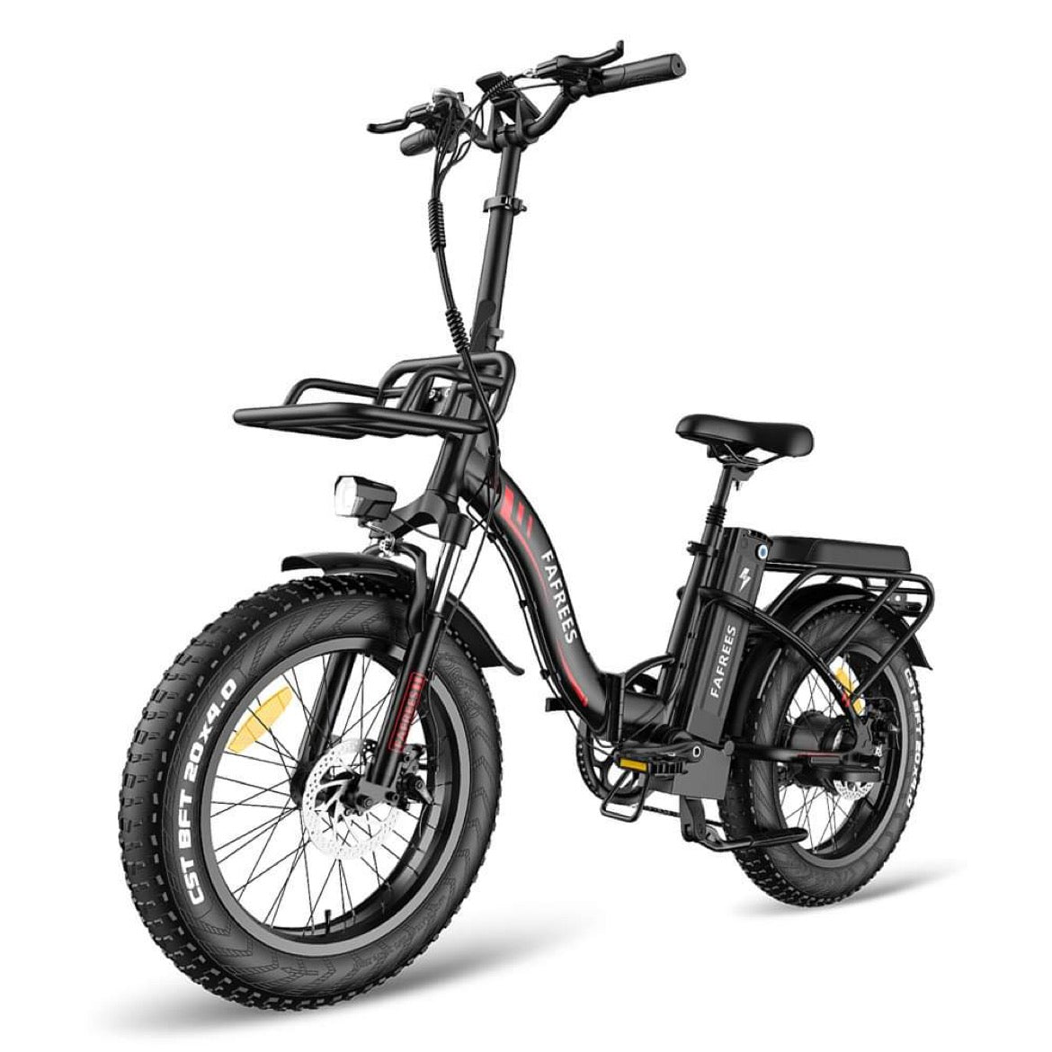 Fafrees f20 max elektrinis dviratis juodas