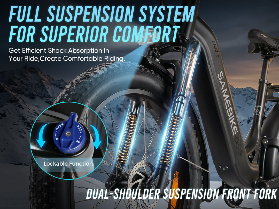SAMEBIKE CREST Elektrinis Dviratis 1000W