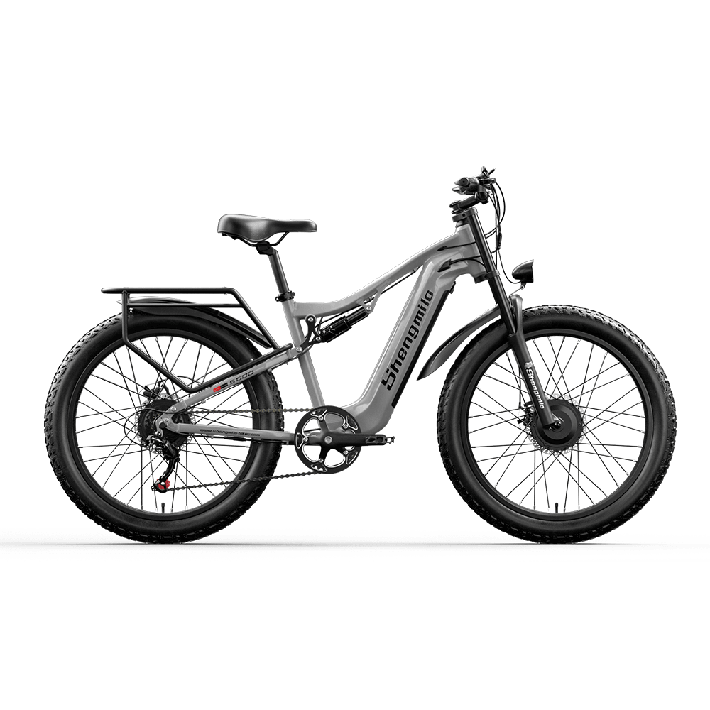 Shengmilo S600 dviejų variklių 2000W elektrinis dviratis, 48V17.5AH