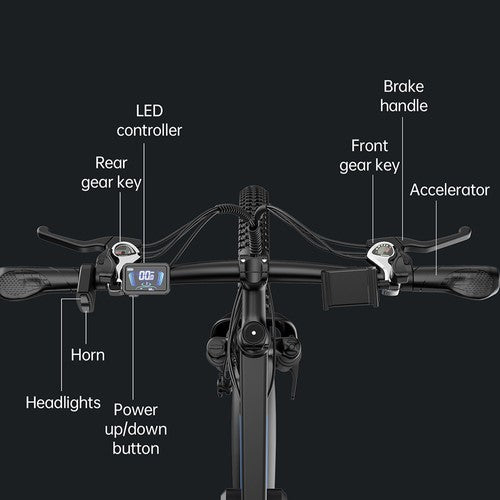 Ridstar S29 Pro Elektrinis Dviratis 1000W Variklis 48V 21Ah