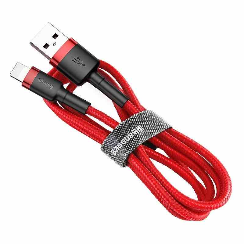 Baseus Cafule USB Lightning Cable 2,4A 0,5m (Red)