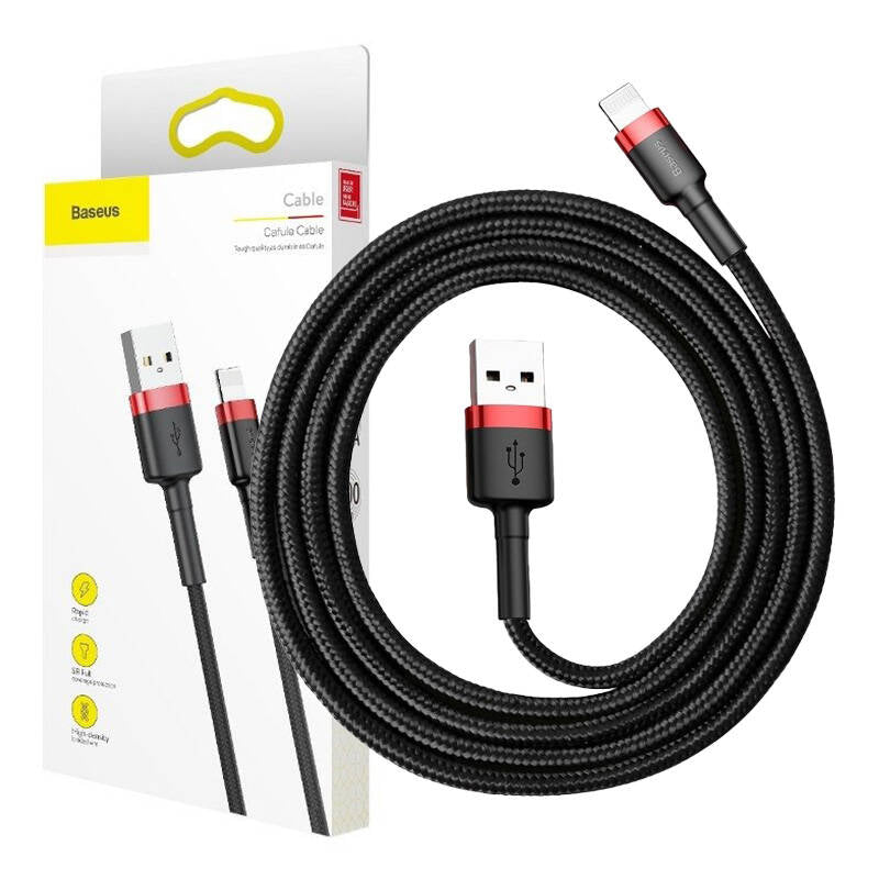 Baseus Cafule USB Lightning Cable 1,5A 2m (Black+Red)