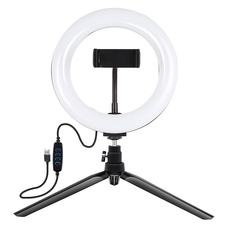 Tripod Mount Puluz with 20cm LED Ring Vlogging PKT3073B