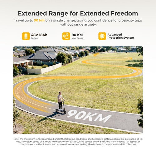 Ausom K20 Pro“ elektrinis paspirtukas, 1000 W variklis, 48 V 18 Ah