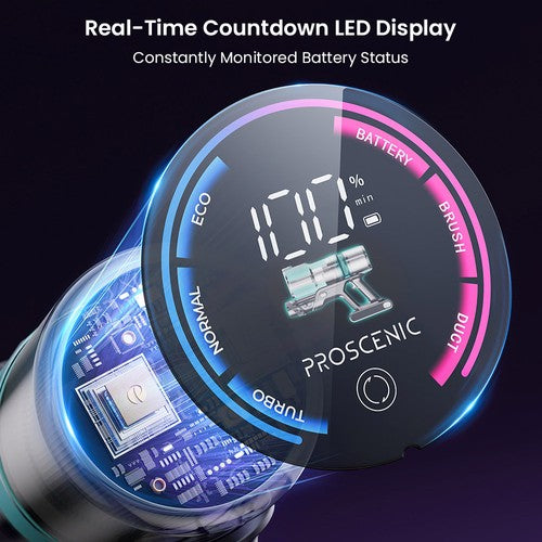 Proscenic P16 belaidis dulkių siurblys 550 W / 50 kPa / 55 min