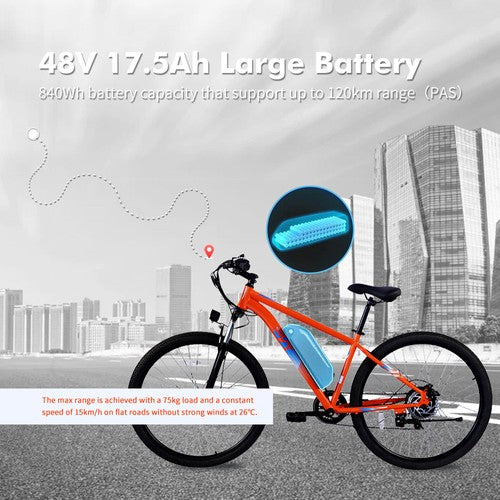 PVY M29 elektrinis dviratis 250W variklis 48V 17,5Ah