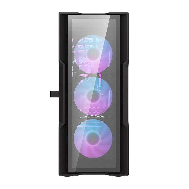 Darkflash DK431 Glass computer case (black) + 4 RGB fans