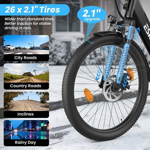 ESKUTE C100 PLUS elektrinis dviratis 250 W variklis 36V 13Ah