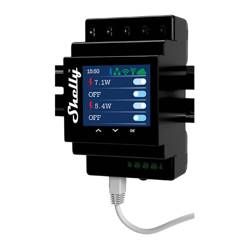 Shelly Pro 4PM DIN Rail 4-channel Relay, WiFi (Power measurement)