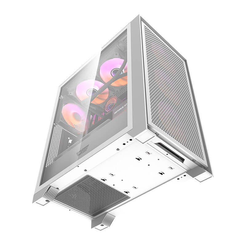 Darkflash DRX70 MESH computer case (white) + 4 RGB fans