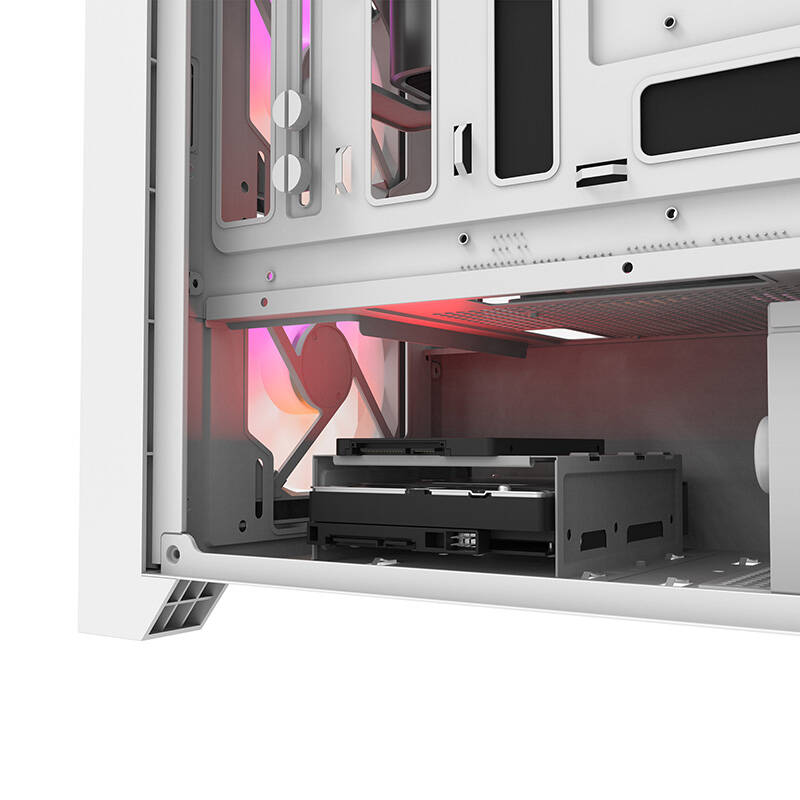 Darkflash DRX70 MESH computer case (white) + 4 RGB fans