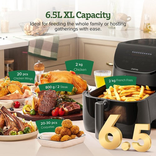 CHEFREE AF500 1700 W 6,5 l oro gruzdintuvė su išmaniuoju termometru