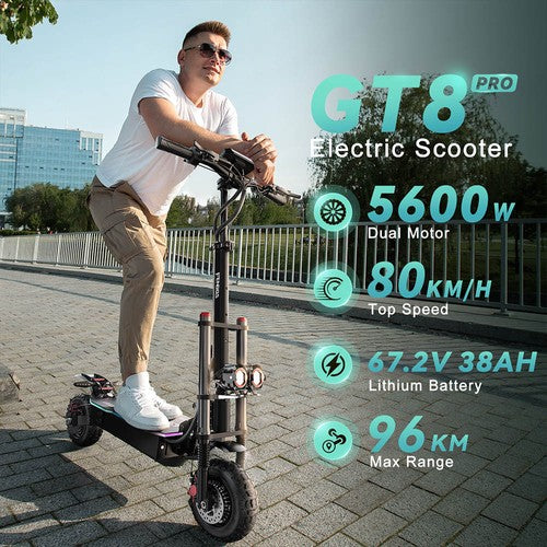 FENGQS GT8 PRO Elektrinis Paspirtukas, 2800W*2 Variklis, 67.2V 38Ah
