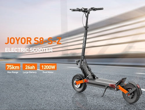 Joyor S8-S-Z elektrinis paspirtukas su posūkio signalu 600W*2