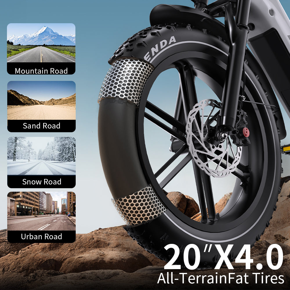 Oneport OT08 Pro Visos Pakabos Elektrinis Dviratis 18Ah 2x