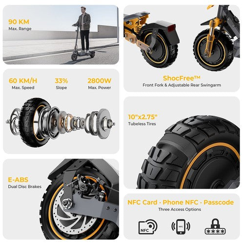 Ausom K20 Pro elektrinis paspirtukas 1000W*2