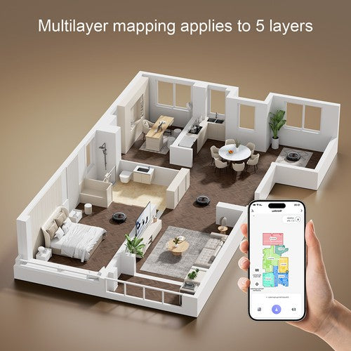 Teendow D10S robotas dulkių siurblys su LDS išmaniąja navigacija