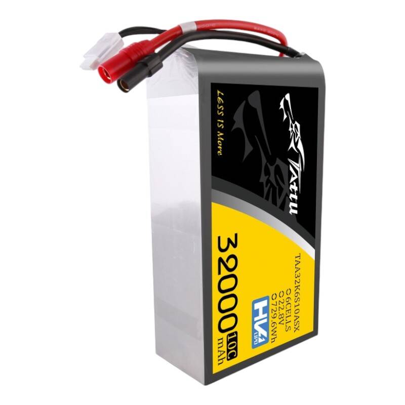 Tattu 32000mAh 22.2V 25C 6S1P Lipo Battery Pack with AS150+XT150