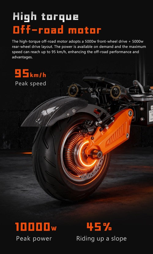 BOYUEDA M2 Elektrinis Paspirtukas, 2x 10000W, 95km/h