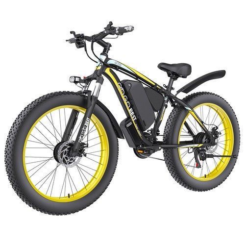 GOGOBEST GF700 elektrinis dviratis, 2 * 500 W dvigubas variklis, 48 V 18,2 Ah