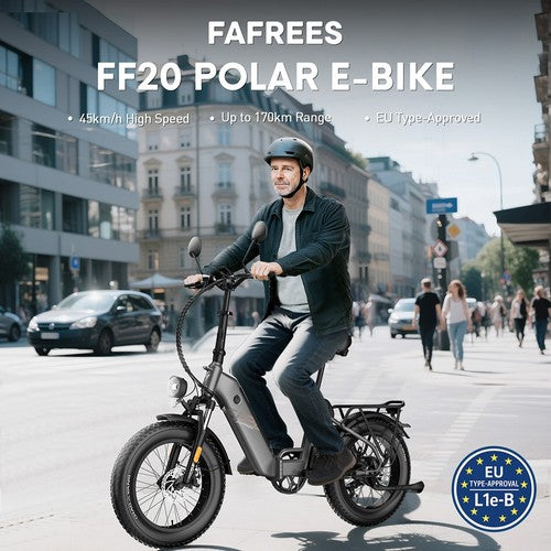 Fafrees FF20 Polar Elektrinis Dviratis, 500W Variklis, 48V 26.8Ah
