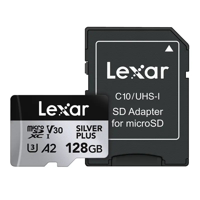 Karta pamięci Lexar High-Performance Silver Plus microSDXC 128GB + adapter