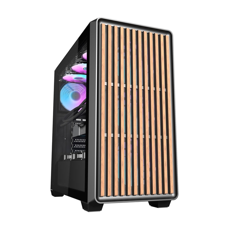 Darkflash DS900WD computer case (black) + 4 fans