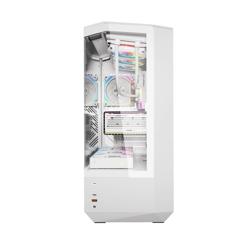 Darkflash DY460 computer case (White) + 4 ARGB fans