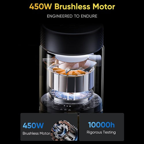 Vactidy V12 belaidis dulkių siurblys 50000Pa 450W