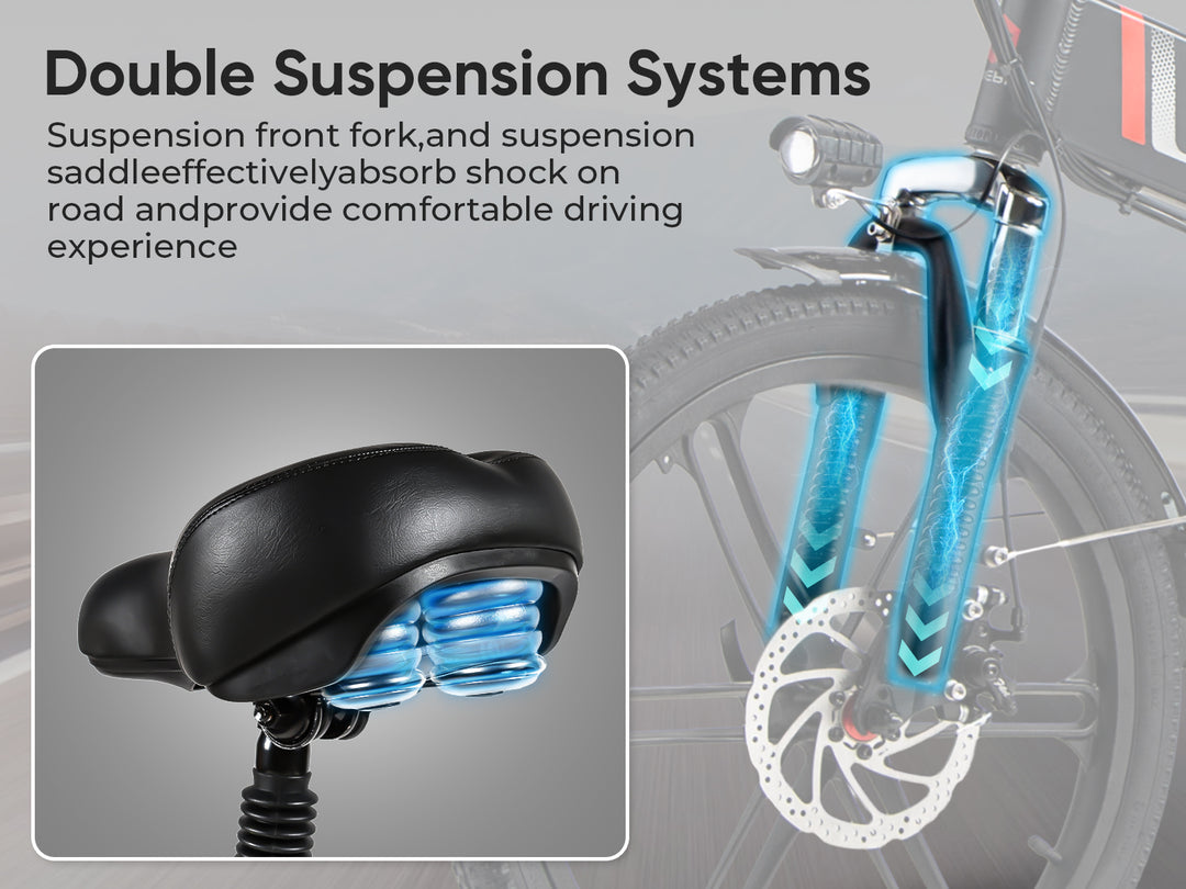 SAMEBIKE 20LVXD30-II sulankstomas elektrinis dviratis