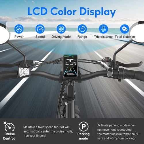 Fafrees FF20 Polar Elektrinis Dviratis, 500W Variklis, 48V 26.8Ah