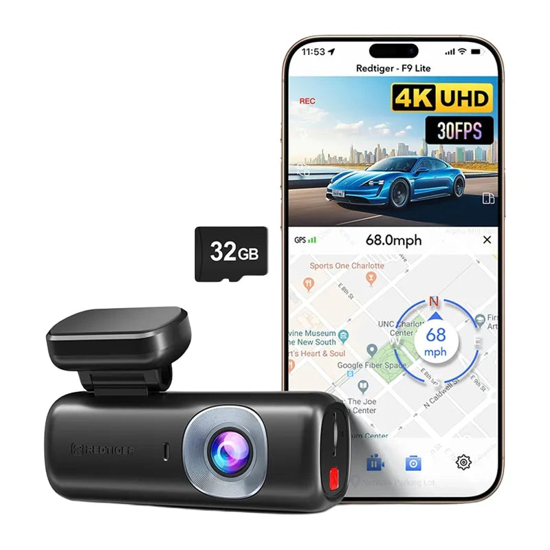 REDTIGER F9 Lite 4K 32GB Dash Cam