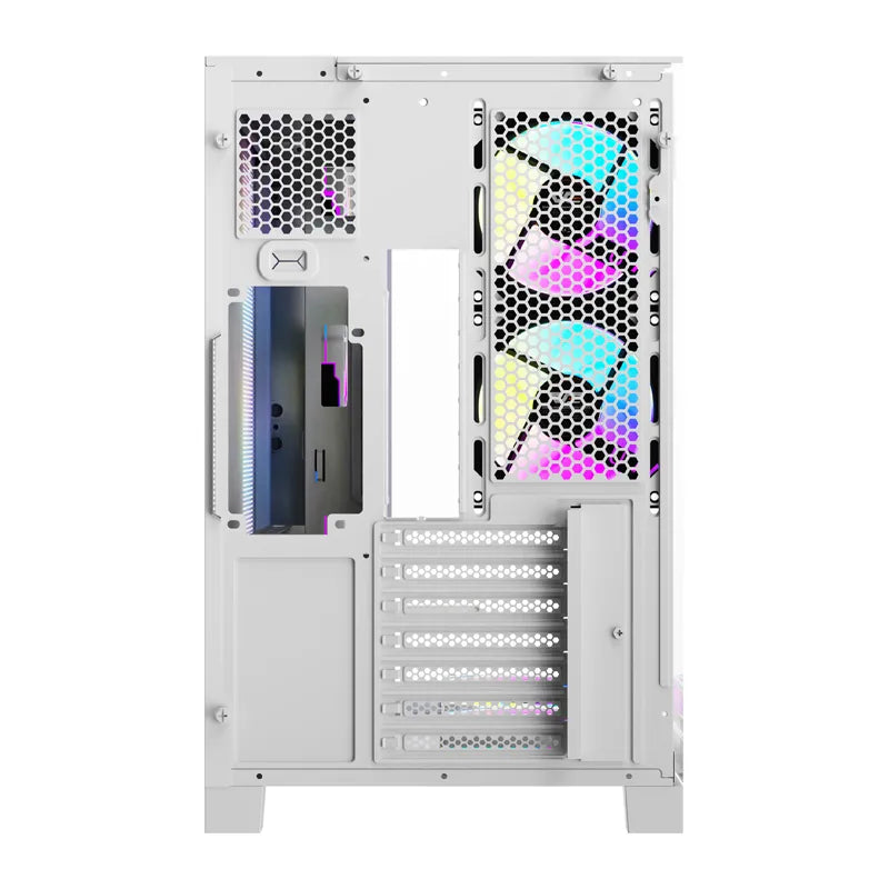 Computer case DarkFlash TH285 PLUS + 8 fans (white)