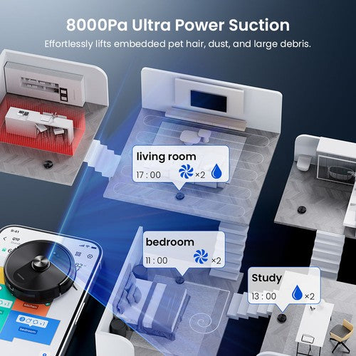 Proscenic Q10 robotas dulkių siurblys 8000 Pa