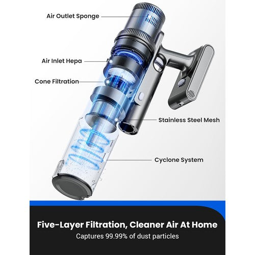 Proscenic P11 plaunantis belaidis dulkių siurblys 35 kPa