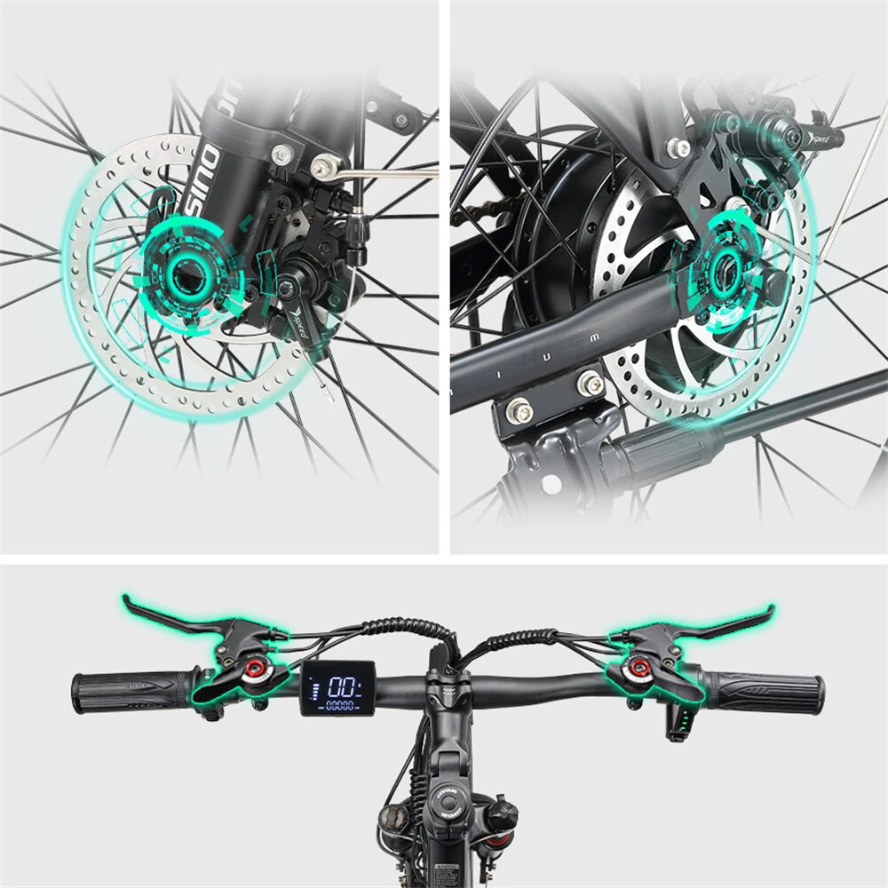 SINOHON EM200 elektrinis dviratis 48V 12.5AH, 500W variklis