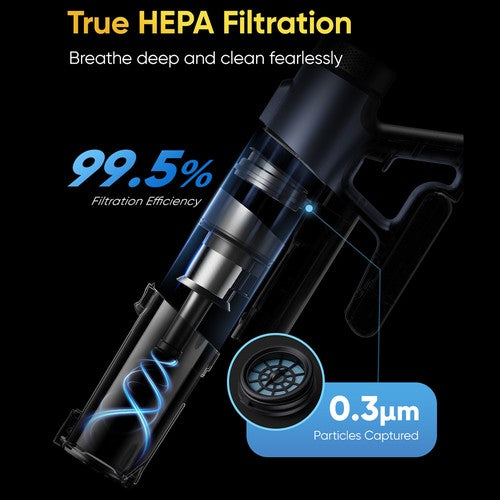 Vactidy V12 belaidis dulkių siurblys 50000Pa 450W