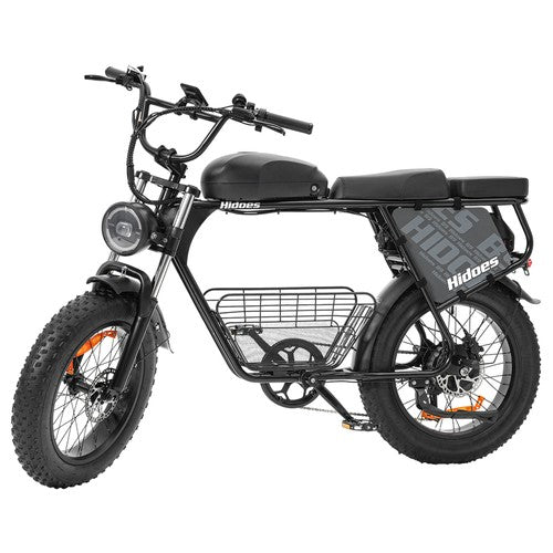 „Hidoes B9“ elektrinis dviratis, 750 W variklis, 48 V 18,2 Ah + 15,6 Ah dviguba baterija