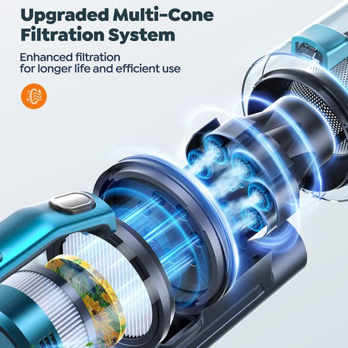 Buture VC60 belaidis dulkių siurblys, 450 W, 38 kPa