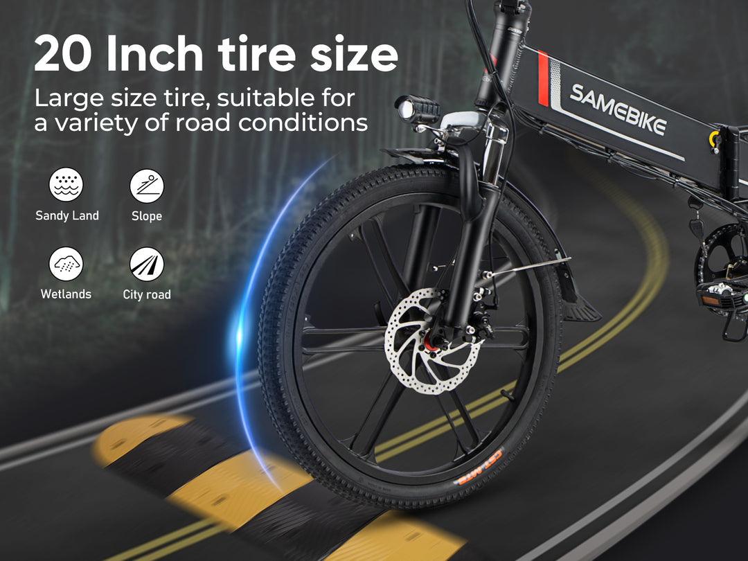 SAMEBIKE 20LVXD30-II sulankstomas elektrinis dviratis