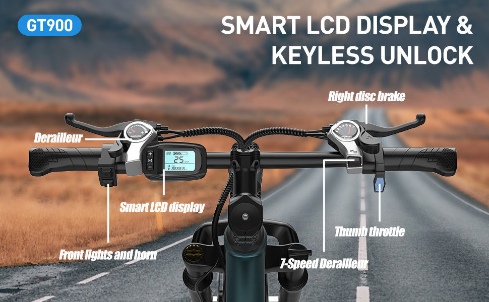 Aairsk GT900 elektrinis dviratis 400W variklis 36V13Ah