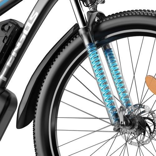 FENGQS Q8 elektrinis dviratis, 750W, 50 km/h, hidrauliniai diskiniai stabdžiai