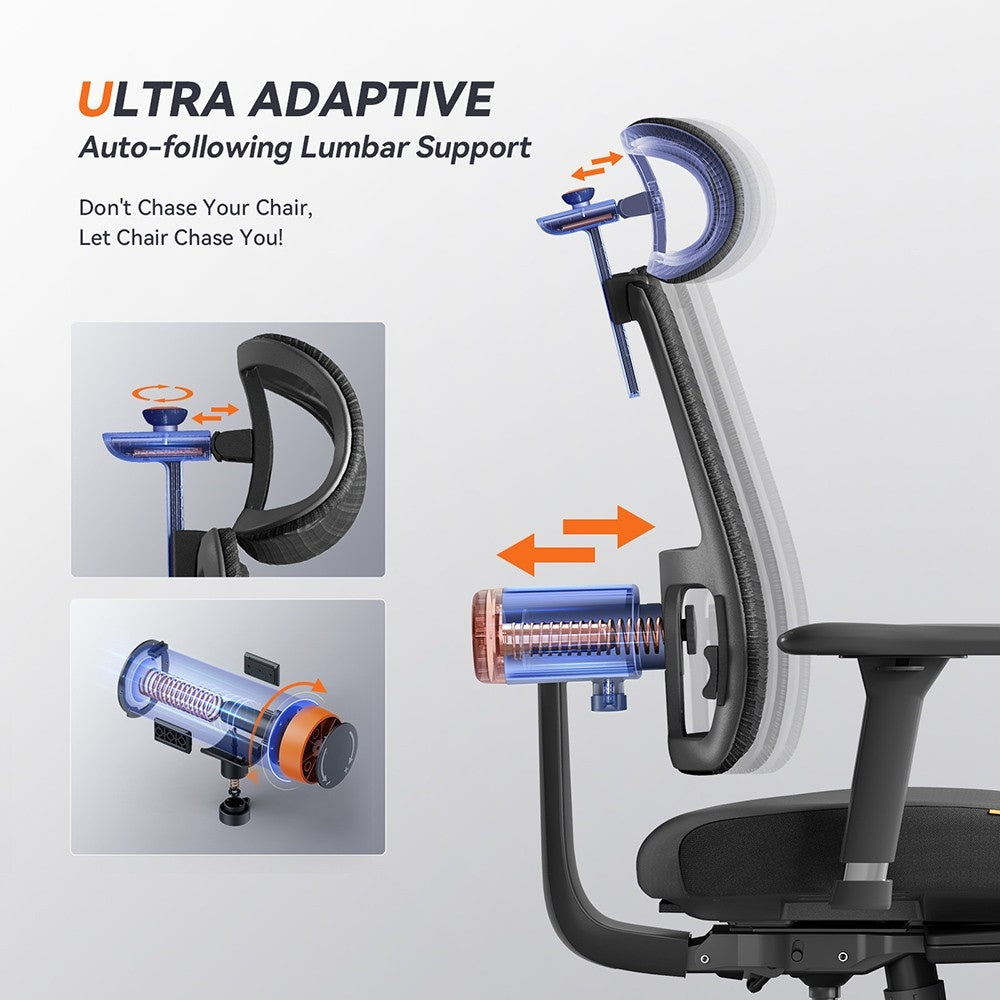 NEWTRAL MagicH-BPro ergonomiška kėdė su kojų atrama