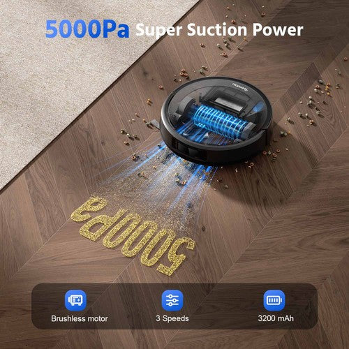 Teendow D10S robotas dulkių siurblys su LDS išmaniąja navigacija