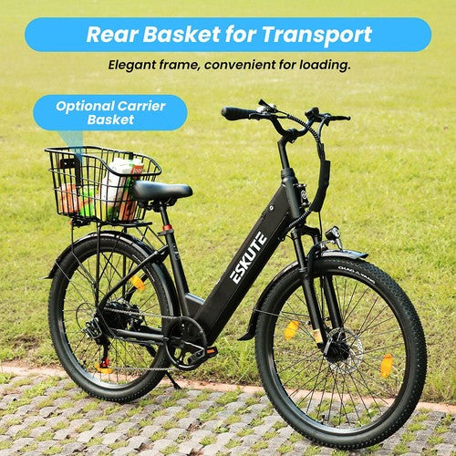 ESKUTE C100 PLUS elektrinis dviratis 250 W variklis 36V 13Ah
